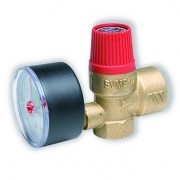 Клапан предохранительный STOUT SVW 1/2" / 2,5 бар, для систем отопления (красная крышка)